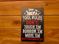 Metalen reclamebord 20x30cm - afbeelding 1 van  1