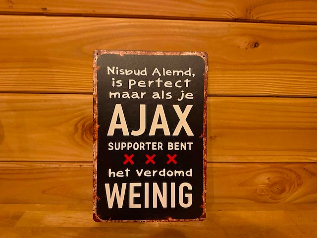 Metalen reclamebord 20x30cm - afbeelding 1 van  1