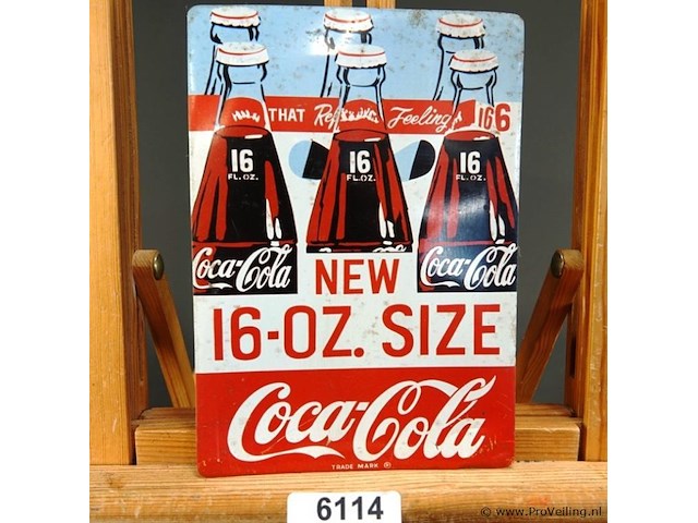 Metalen reclamebord coca-cola - afbeelding 1 van  4