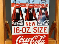 Metalen reclamebord coca-cola - afbeelding 1 van  4
