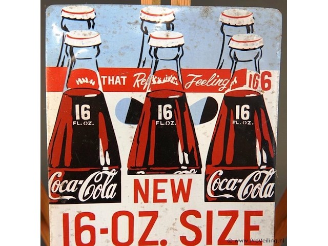 Metalen reclamebord coca-cola - afbeelding 2 van  4