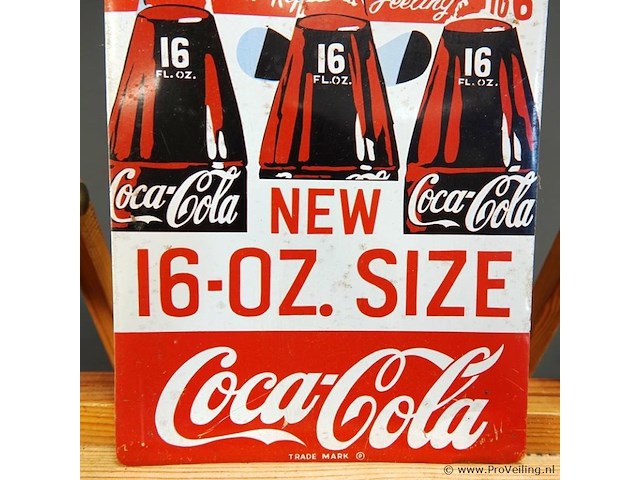 Metalen reclamebord coca-cola - afbeelding 3 van  4