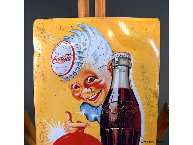 Metalen reclamebord coca-cola - afbeelding 2 van  4