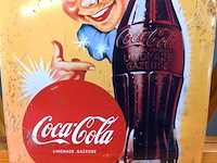 Metalen reclamebord coca-cola - afbeelding 3 van  4