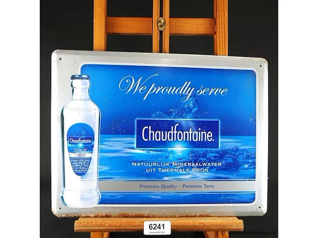 Metalen reclamebord van chaudfontaine - afbeelding 1 van  4