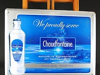 Metalen reclamebord van chaudfontaine
