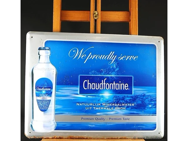 Metalen reclamebord van chaudfontaine - afbeelding 2 van  4