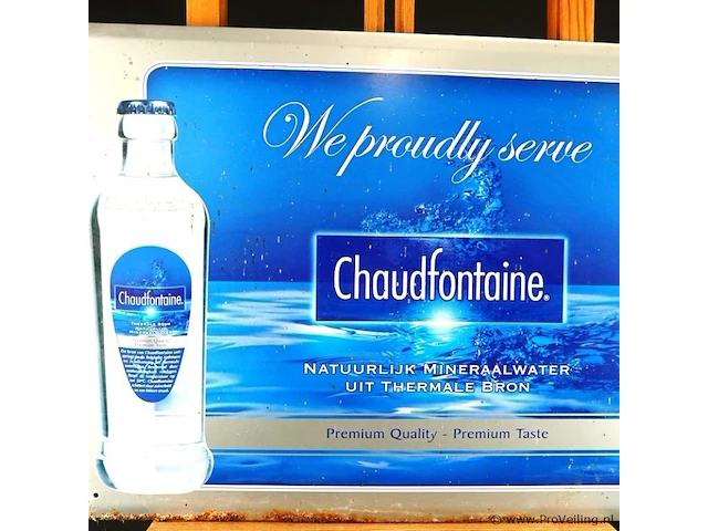 Metalen reclamebord van chaudfontaine - afbeelding 3 van  4