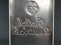 Metalen reclamebord van grolsch lentebok, uitgegeven door n.v. bierbrouwerij 'de klok' uit enschede-groenlo - afbeelding 5 van  5