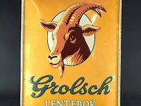 Metalen reclamebord van het biermerk grolsch voor hun lentebok - afbeelding 2 van  6