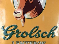 Metalen reclamebord van het biermerk grolsch voor hun lentebok - afbeelding 3 van  6