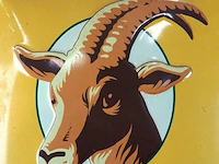 Metalen reclamebord van het biermerk grolsch voor hun lentebok - afbeelding 4 van  6