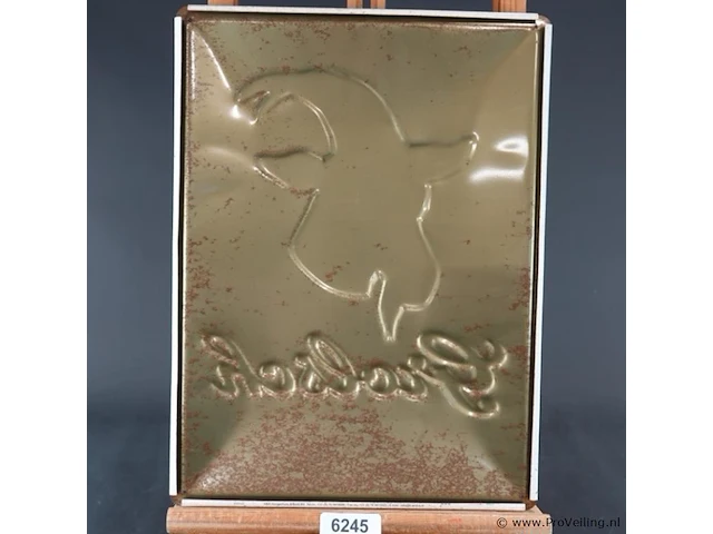 Metalen reclamebord van het biermerk grolsch voor hun lentebok - afbeelding 5 van  6