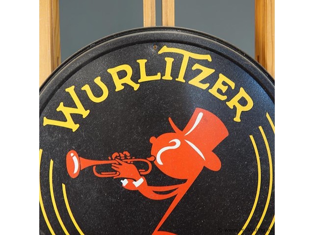 Metalen reclamebord wurlitzer - afbeelding 2 van  5