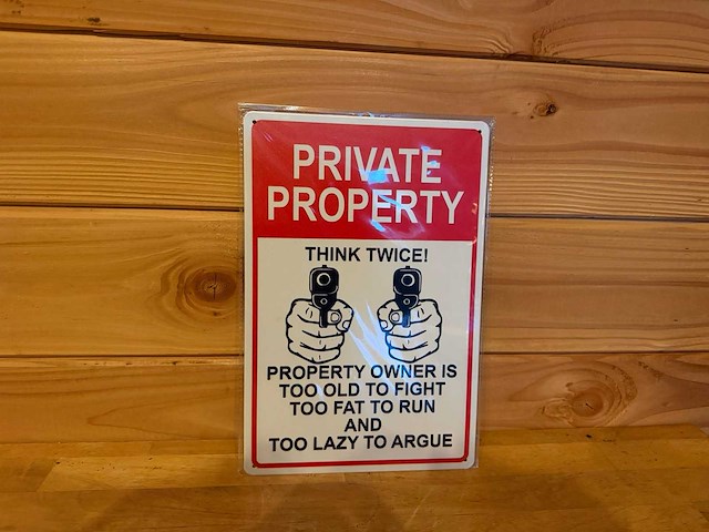 Metalen reclamebord - afbeelding 1 van  1