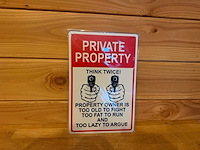 Metalen reclamebord - afbeelding 1 van  1