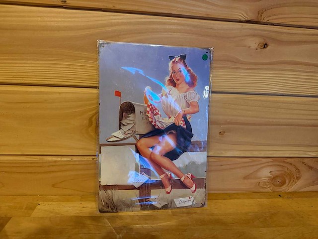 Metalen reclamebord - afbeelding 1 van  1