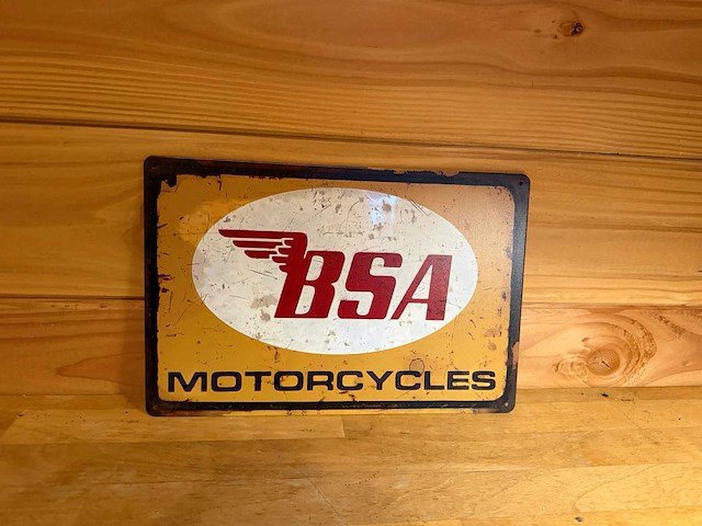 Metalen reclamebord - afbeelding 1 van  1