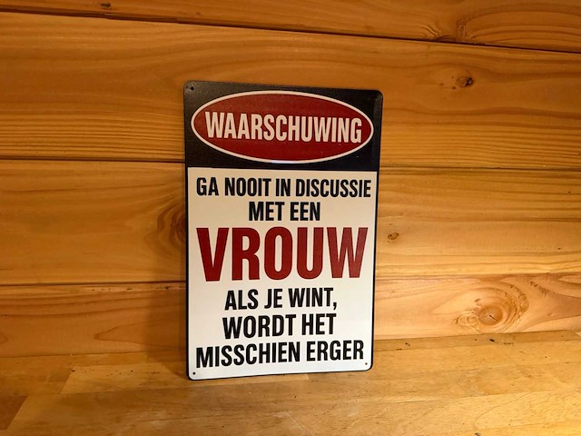 Metalen reclamebord - afbeelding 1 van  1