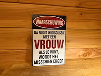 Metalen reclamebord - afbeelding 1 van  1