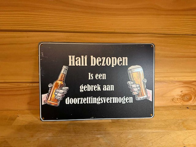 Metalen reclamebord - afbeelding 1 van  1