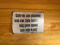 Metalen reclamebord - afbeelding 1 van  1