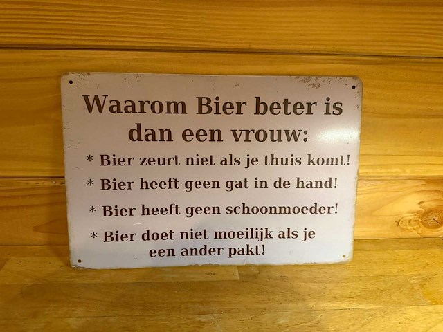 Metalen reclamebord - afbeelding 1 van  1