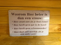 Metalen reclamebord - afbeelding 1 van  1