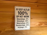 Metalen reclamebord - afbeelding 1 van  1