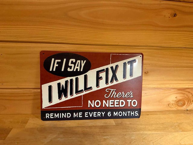 Metalen reclamebord - afbeelding 1 van  1