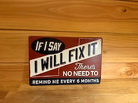 Metalen reclamebord - afbeelding 1 van  1