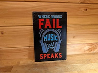 Metalen reclamebord - afbeelding 1 van  1