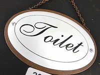 Metalen schild toilet - afbeelding 3 van  5