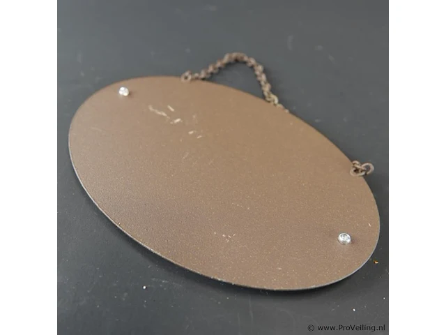Metalen schild toilet - afbeelding 5 van  5