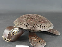 Metalen schildpad