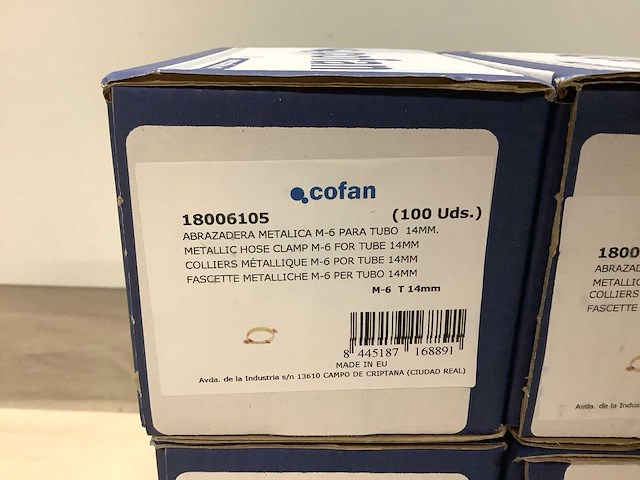 Metalen slangklem 14mm (1600x) - afbeelding 2 van  3