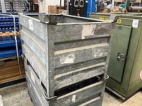 Metalen stapelkrat (2x) - afbeelding 2 van  5