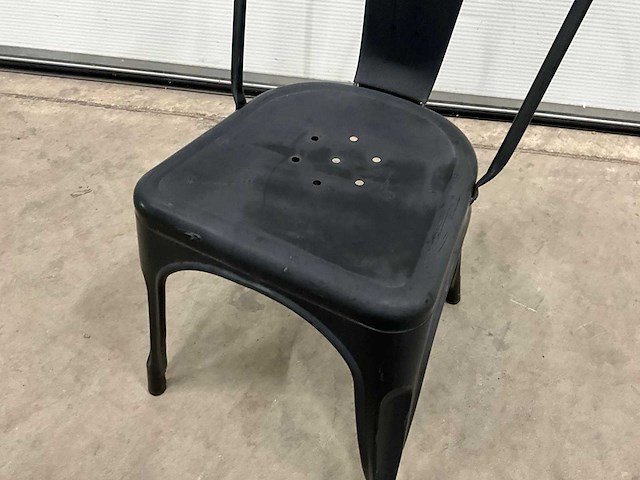 Metalen stapelstoelen (12x) - afbeelding 4 van  5