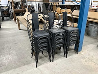 Metalen stapelstoelen (12x) - afbeelding 5 van  5