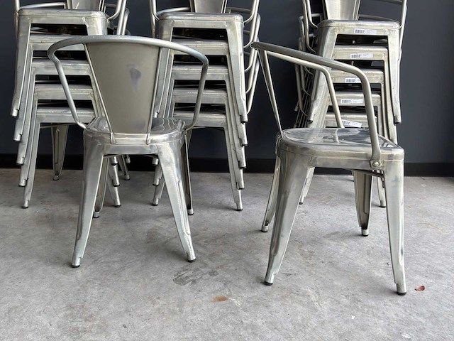 Metalen terrasstoel (17x) - afbeelding 3 van  4