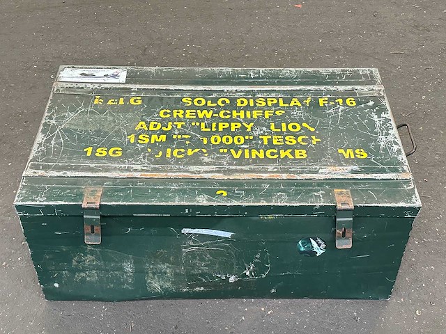 Metalen transportkist - afbeelding 1 van  3