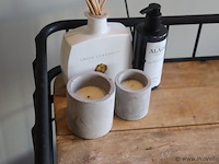 Metalen trolley met houten planken - 75x42x76cm - afbeelding 4 van  5