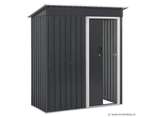 Metalen tuinhuis s met lessenaarsdak - afbeelding 1 van  8