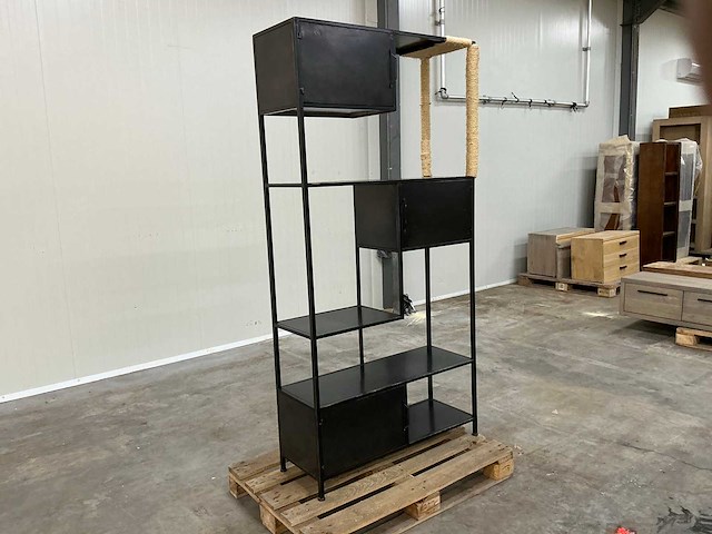 Metalen vakkenkast 200,5x100x38,5cm - afbeelding 1 van  2
