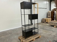 Metalen vakkenkast 200,5x100x38,5cm - afbeelding 1 van  2