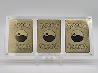 Metalen venusaur, charizard en blastoise (base set) pokémon kaarten in acryl display - afbeelding 4 van  7
