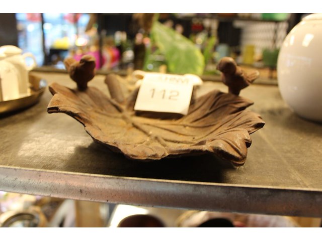 Metalen vogeldrinkbak lengte 27 cm. - afbeelding 1 van  2