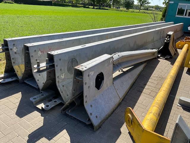 Metalen wegafsluiters barrière vangrail (6x) - afbeelding 2 van  4