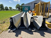 Metalen wegafsluiters barrière vangrail (6x) - afbeelding 4 van  4