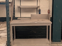 Metalen werkbank met 3x wandschap - afbeelding 1 van  5